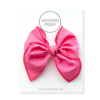 Flamingo | Petite Party Bow - Eliza Cate and Co