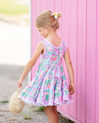 Tiered Twirl Dress | Charleston Pink - Eliza Cate and Co