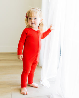 Little Layette (No Ruffles) | Red - Eliza Cate and Co