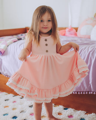 Ribbed Twirl Dress | Petal - Eliza Cate and Co